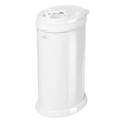 Ubbi Steel Odor Locking Diaper Pail No Special Bag Required White • $81.99