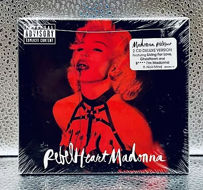 MADONNA REBEL HEART 2 CD ALBUM SEALED LTE DELUXE DIGIPAK W/HYPE STICKER US 2015 • $55