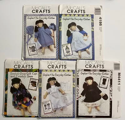 McCall’s Crafts Sophie & Her Everyday Clothes Sewing Pattern Lot Of 5 Rag Doll • $19.99