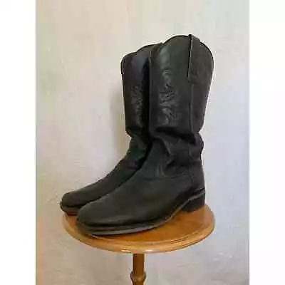 Masterson Boot Co. Black Cowboy Boots Men's Size 9 1/2 • $28