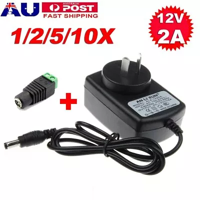 DC 12V 2A Power Supply Charger Adapter For LED Strip Lights For CCTV Camera AU • $19.94