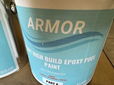 2 Part Epoxy Stain White Epoxy Pool Paint Exterior Concrete Pool Paint 2 Gal. • $269