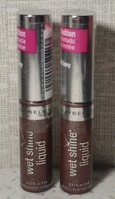 Lot Of 2 Tubes Of Maybelline Wet Shine Liquid Lip Gloss 756 Travelin' Tawny -NEW • $24.95