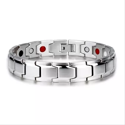 Mens Magnetic Health Bracelet Bangle Arthritis Cooper Pain Relief Ladies NEW • £4.99