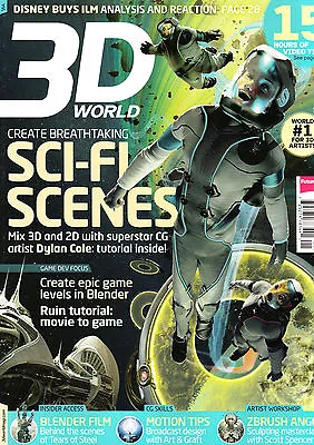 3D WORLD Magazine January 2013 DYLAN COLE SCI-FI SCENES Scott Spencer @NEW@ • £3.95