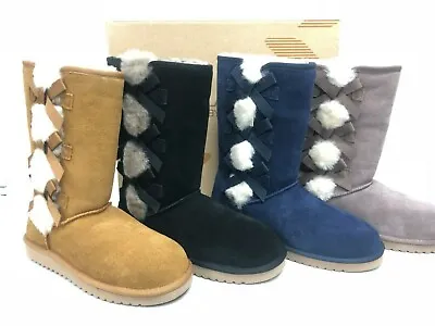 Koolaburra By UGG Women's Victoria Tall Boots Bows 1015875 Suede • $53.99