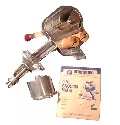 Vintage VITANTONIO Dual Gnocchi Maker No 100 Heavy Duty Hand Crank • $129.95