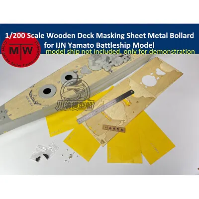 1/200 Wooden Deck Metal Bollard Chain For Mono Chrome A140 IJN Yamato Battleship • $60