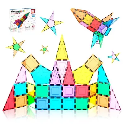 PicassoTiles 32 Piece Magnetic Building Block Rocket Booster Theme Set PT32 • $19.99