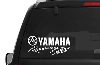 Yamaha Racing Logo Die Cut Vinyl Decal Fairing Bumper Sticker 4x4 Jet Ski SxS • $3.99