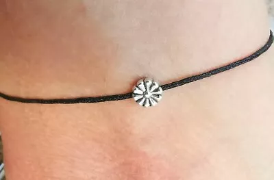£2.10 • Buy 🌼 Cord String Silver Floating Daisy Ankle Bracelet🌼 