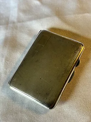 Birmingham 1936 QUALITY Sterling Silver Art Deco Cigarette Case MH Meyer • £65