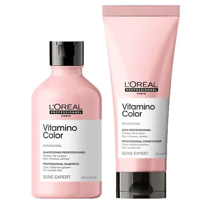 Loreal Serie Expert Vitamino Color Shampoo 10.1 Oz & Conditioner 6.7 Oz Duo • $36.92