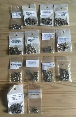 190 Tibetan Silver Beads And Charms For Jewellery Making • £4