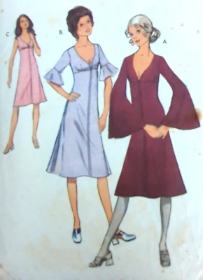 £5.99 • Buy Vintage 1970s Style 3101 Dress Sewing Pattern Bust 34  87cm