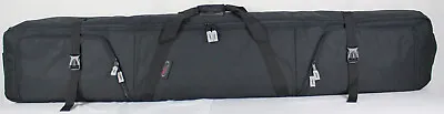 WHEELIE Double SKI Bag - Fully Padded - 185cm - BLACK • $139.95