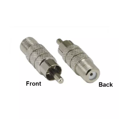 RCA Male To F-Type Female Connector Coupler RG59 RG6 For TV CCTV Satellite • $6.61