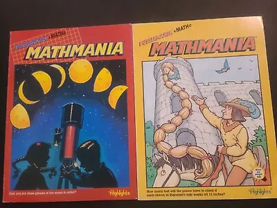 (LOT OF 2) Year 2000 Highlights Mathmania Books • $9.99