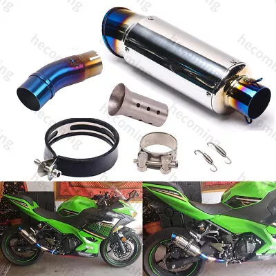 Exhaust Muffler Pipe For Kawasaki Z400 Ninja 400 EX400 17-24 For Ninja 500 2024 • $63.38