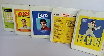 Lot Of 5 Elvis Presley  8 Track Tapes Vintage  • $13.50