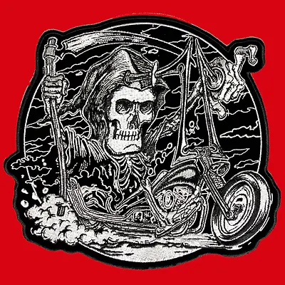 Reaper Son Of Out Law  Reaper Iron On Biker Nomad Patch  • $13.99