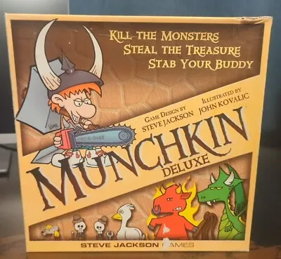 Steve Jackson Games SJG1483 Munchkin Deluxe Board Game W/ 2 Expansions  • $20