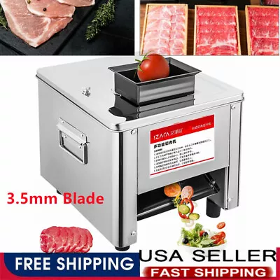 Electric Meat Cutting Machine Commercial Meat Cutter 3.5 Mm Blade Space 850W • $183.99