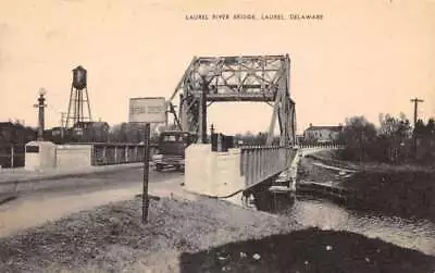 Laurel Delaware Laurel River Bridge Vintage Postcard AA83312 • $8.75