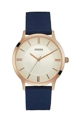 Guess Mens Escrow Fabric Strap Watch W0795G1 | 43mm | Water Resistant • £49.99