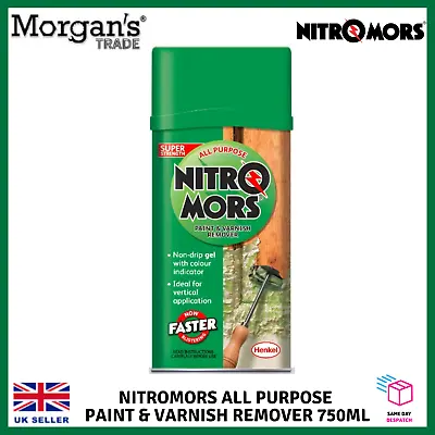 £13.99 • Buy Nitromors All Purpose Paint&Varnish Remover Gel For Wood Metal & Masonry | 750ML
