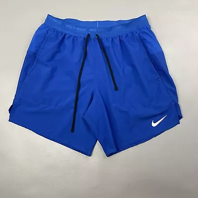 Nike Dri-Fit Stride Brief Lined Running Shorts Blue DM4761 Men's Small • $5