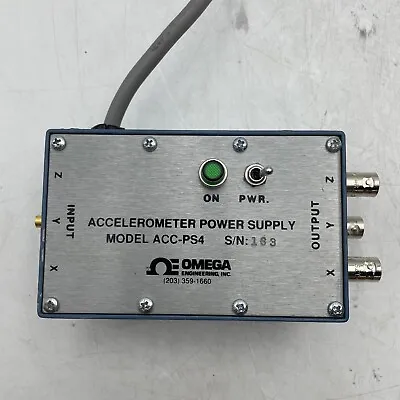 Omega ACC-PS4A Triaxial 3-Axis Accelerometer Power Supply MW3A3 • $191.80