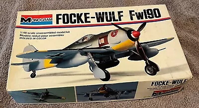 Monogram No. 6804 Focke-Wulf Fw190 1:48 Scale Model Kit 1979 VINTAGE • $13.95