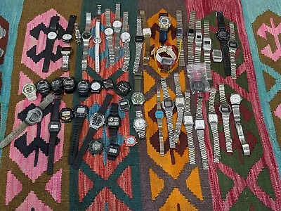 Vintage Casio/G-Shock/Baby-G Watch Lot - 51 Pieces - FOR PARTS/REPAIR • $100.95