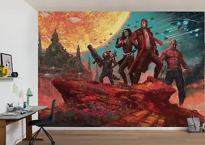 Guardians Of The Galaxy 400x250 Cm Non-Woven Wallpaper Home Cinema WALL MURAL • $267.08