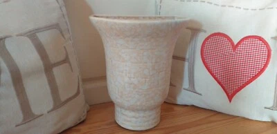 £7.95 • Buy Vintage..art Deco..wall Planter...wall Vase...ceramic...beige..numbered..country