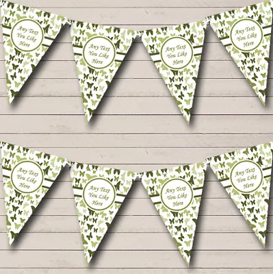 £6.95 • Buy Party Banner Bunting Beautiful Olive Green Butterfly Children's Birthday