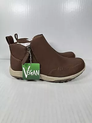 Skechers Reggae Fest 2.0 Ankle Boot Brown Zip Relaxed Fit Womens Size 6.5 158386 • $49.99