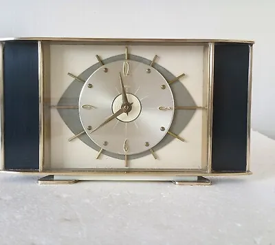 £34.99 • Buy Vintage Metamec Eye Clock Mantle 8 Day Wind Up Good Working Order 