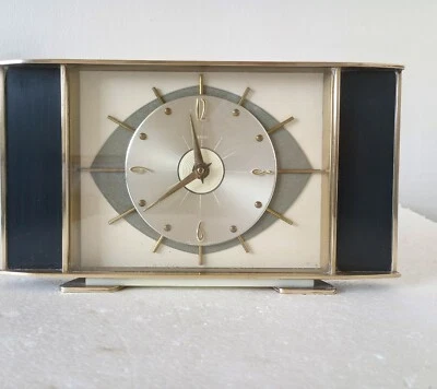 £34.99 • Buy Vintage Metamec Eye Clock Mantle 8 Day Wind Up Good Working Order 