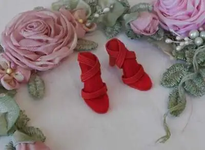 Red Narrow Toe High Heel Doll Shoes For Vintage Cissette~Replica Of Qrig. • $19.50