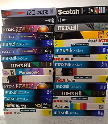 Random Lot Of 4 Pre-recorded VHS Video Cassette Tapes Re-Recordable Untested • $10.99