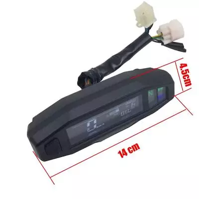 Motorcycle LCD MINI Digital Speedometer Odometer KM/H RPM Gauge Waterproof • $39.20