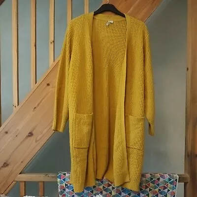 Mustard Long Cardigan Size 24/26 • £1.20