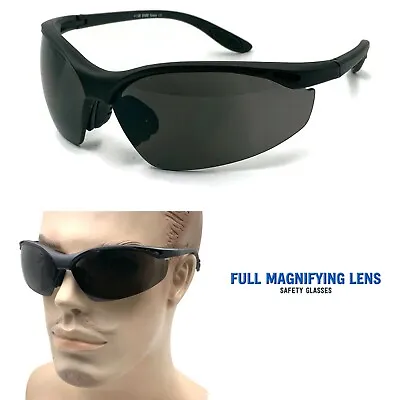 Full Magnifying Lens Z87+ Safety Reader Glasses Reading Sunglasses Black Frame • $13.99