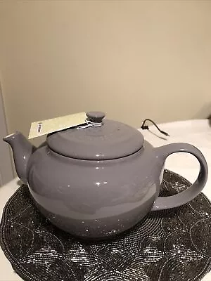 LE CREUSET Classic Stoneware Teapot 1L Light Grey   - New • £22.99