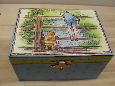 $20 • Buy Disney Linden Winnie The Pooh Jewelry Music Box Christopher Robin ~ Works