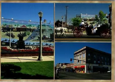 Toppenish WA Washington  STREET SCENE~STORES~WALL MURAL Yakima Co  4X6 Postcard • $7.59