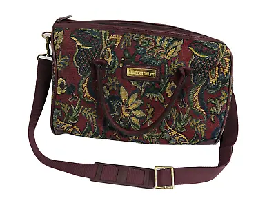 Vintage 90s Members Only Floral Duffel Overnight Bag Strap Medium (16  X 8 ) • £37.96