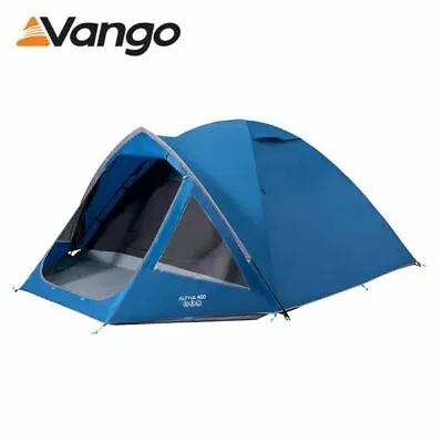 £149.95 • Buy Vango Alpha 400 Tent - 4 PERSON Eco Friendly Easy To Pitch Camping - 2022 Model